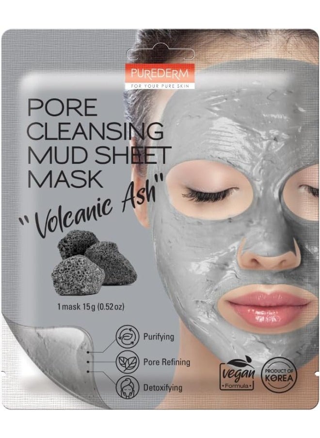 Purederm - Purederm Pore Cleanser Mud Sheet Mask 15gm Pack of 2 - Image 1