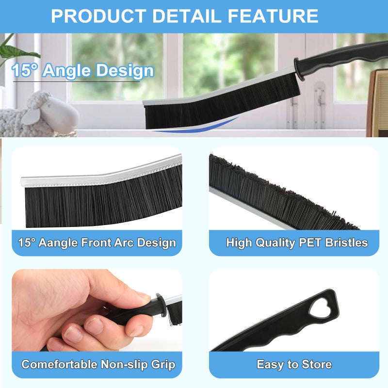 Dfacio 11Pcs Crevice Cleaning Brush Set, Hard Bristle Cleaning Supplies for Kitchen, Bathroom, Corner, Grout, Sink, Cup, Teapot, Bottle, Blender - Image 2