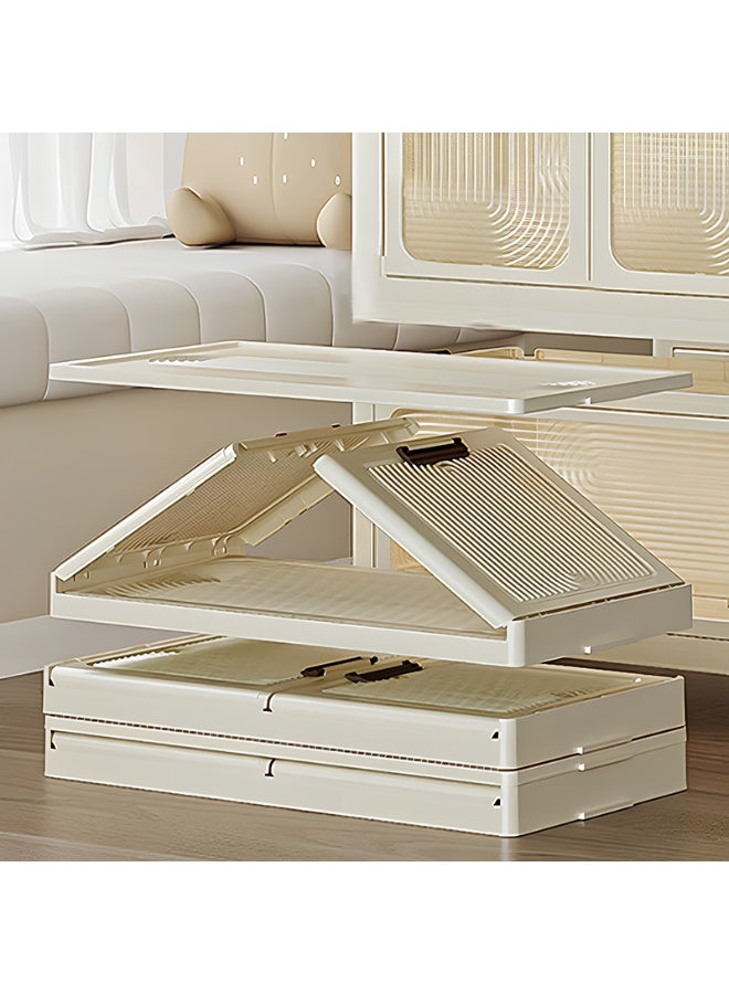 Noon East Portable Children Closet And Storage Drawers stackable for Clothes, Toys, Bedding Storage With Wheels 2 Wardrobes Easy Self assembly, Dimension 129CM Height, 57CM Length, 32CM Width - Image 5