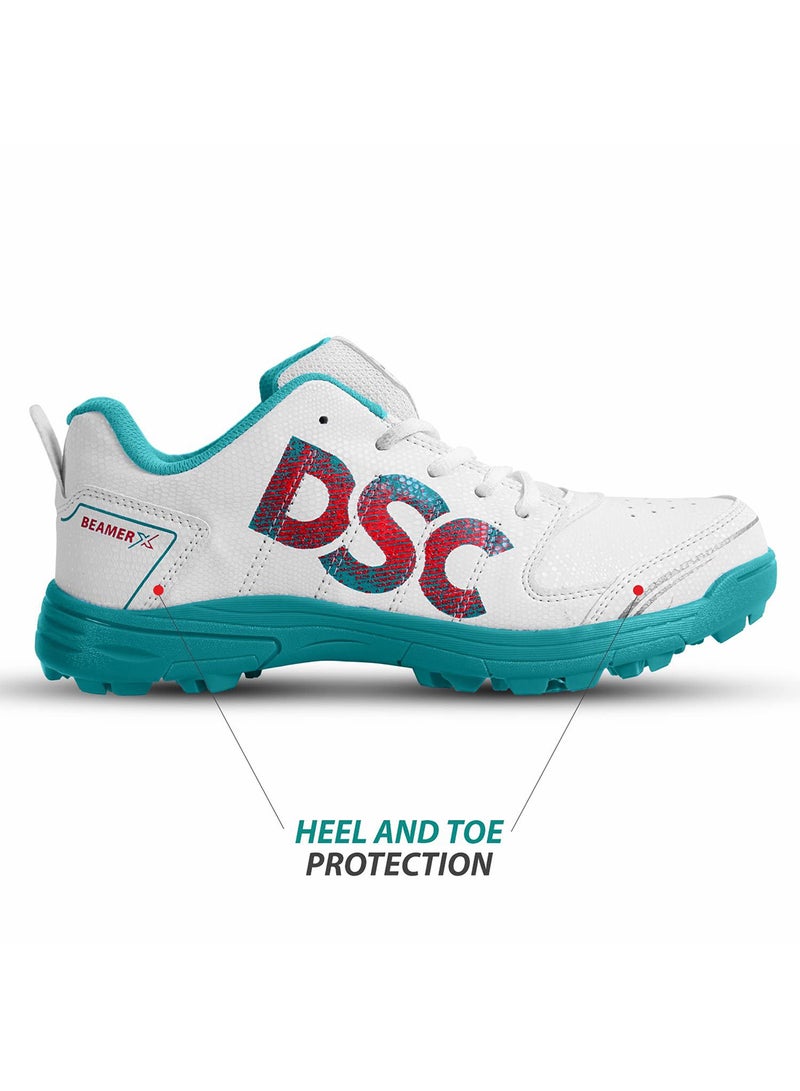 DSC Beamer X Cricket Shoes | Color: Dark Cyan | Size: 11UK/12US/45EU | For Mens & Boys | Material: Polyvinyl Chloride | Lightweight & Highly Durable | Long Lasting Performance - Image 4