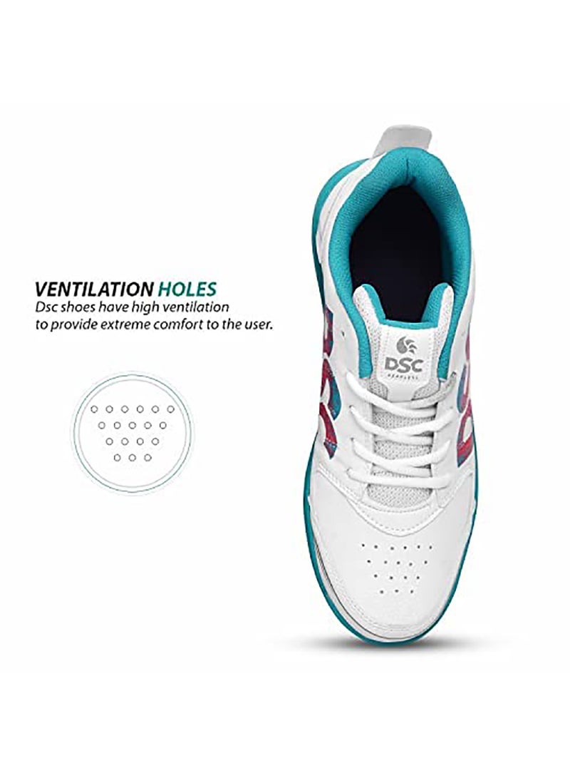 DSC Beamer X Cricket Shoes | Color: Dark Cyan | Size: 11UK/12US/45EU | For Mens & Boys | Material: Polyvinyl Chloride | Lightweight & Highly Durable | Long Lasting Performance - Image 5