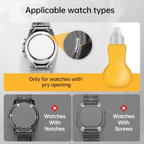 Eventronic 16Pcs Watch Press Tool Set, Back Case Closer for Closing Watch Cover, Watch Battery Replacement Tool Kit with 18 to 50mm Circular Dials - Image 3