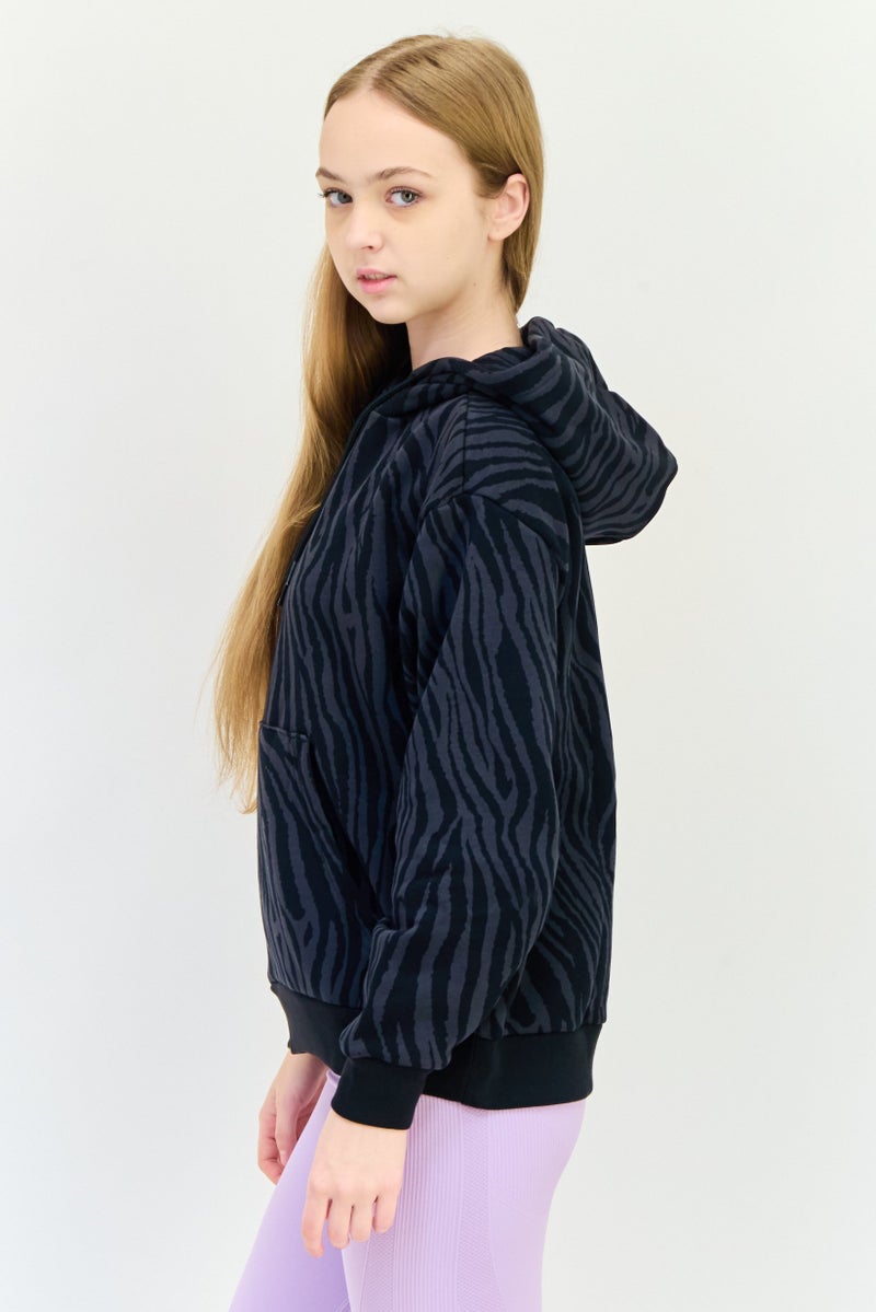 adidas Originals Women Sportswear Fit Long Sleeve Hoodie, Multicolor  - Image 2