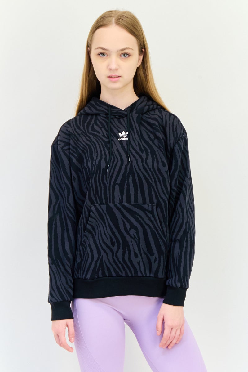 adidas Originals Women Sportswear Fit Long Sleeve Hoodie, Multicolor  - Image 1