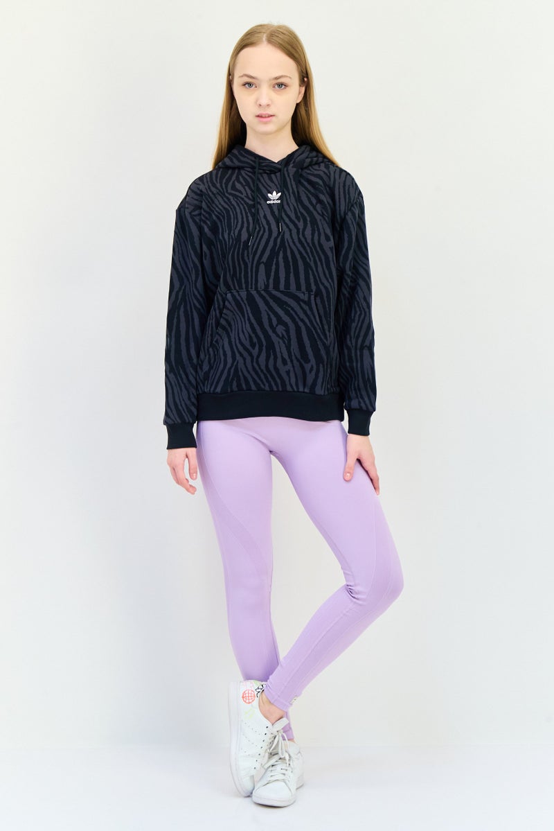 adidas Originals Women Sportswear Fit Long Sleeve Hoodie, Multicolor  - Image 4