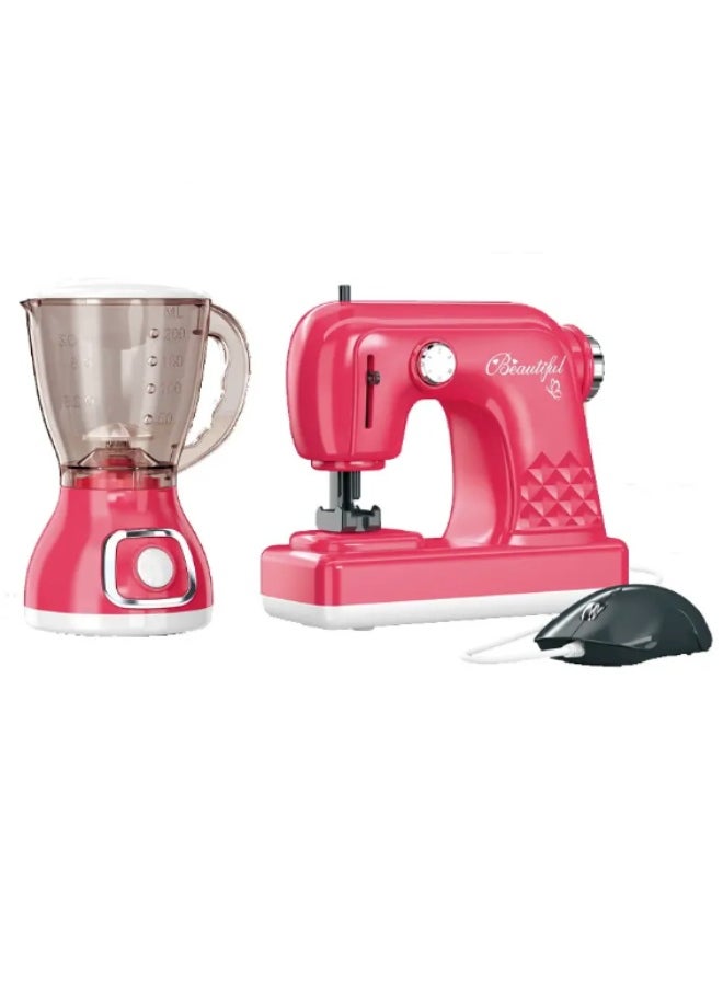 Ao Xie Toys Kids Blender and Sewing Machine Toy - 2-in-1 Home Play Set  - Image 1