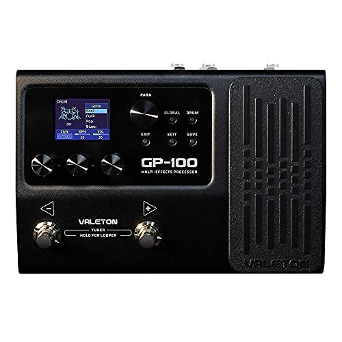 Valeton GP-100 Guitar Bass Amp Modeling IR Cabinets Simulation Multi Language Multi-Effects with Expression Pedal Stereo OTG USB Audio Interface (BLACK) - Image 1