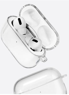 CATANES Shockproof Case For Airpod Pro 2 Crystal Clear Shockproof Case Transparent Ultra Slim Cover with Keychain Carabiner  - Image 4