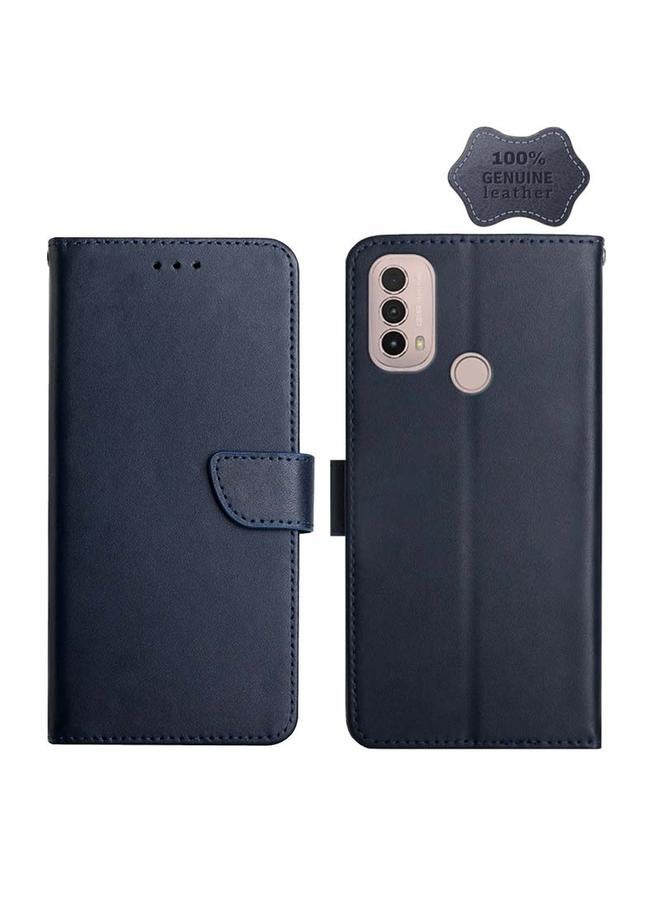 S-TOP Case For Motorola Moto E40 Genuine Leather Fingerprint-proof Horizontal Flip Phone Case - Image 1
