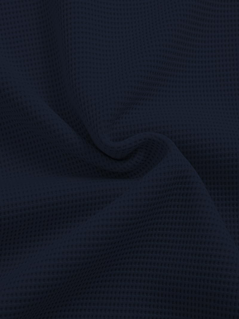 TAGDO® Premium Waffle Knit T-Shirt || Tshirt for Man || Mens Tshirt (Button-Waffle-2018-Navy-M) - Image 2
