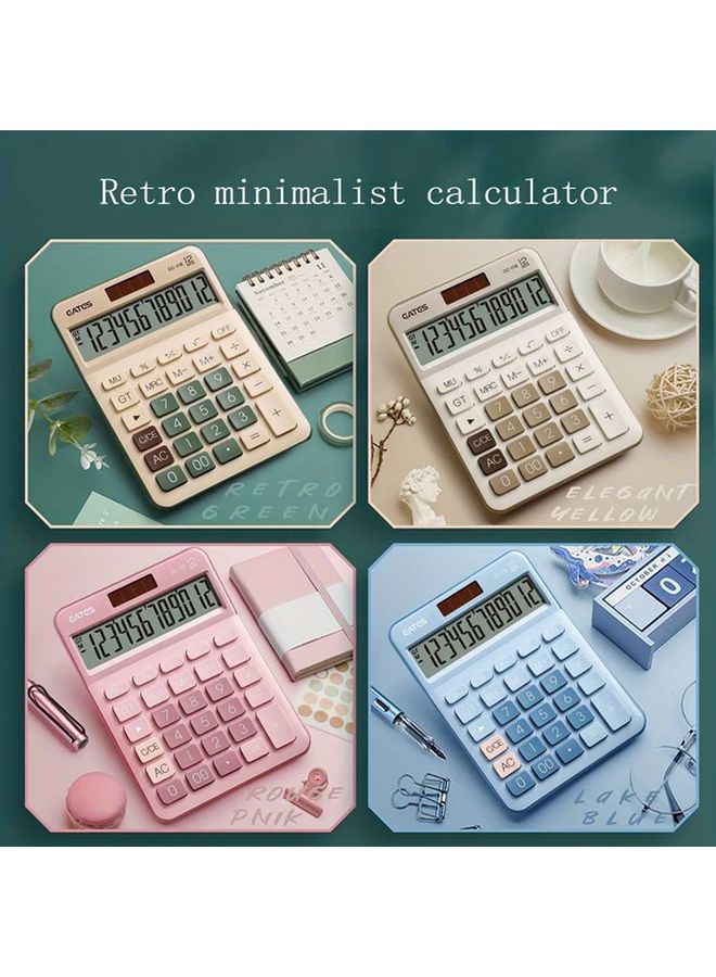 Pink Mini Minimalist Calculator Lightweight Compact Battery Powered Precise Tool - Image 5