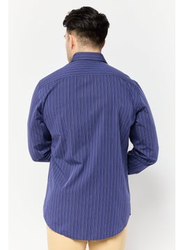 Harmont & Blaine Men Narrow Fit Long Sleeve Stripe Casual Shirt, Multicolor  - Image 4
