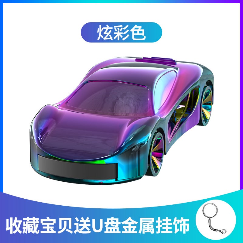 Creative Colorful Sports Car Metal U Disk Car Logo Activities Promotional Gifts Car Usb Lettering - Image 1