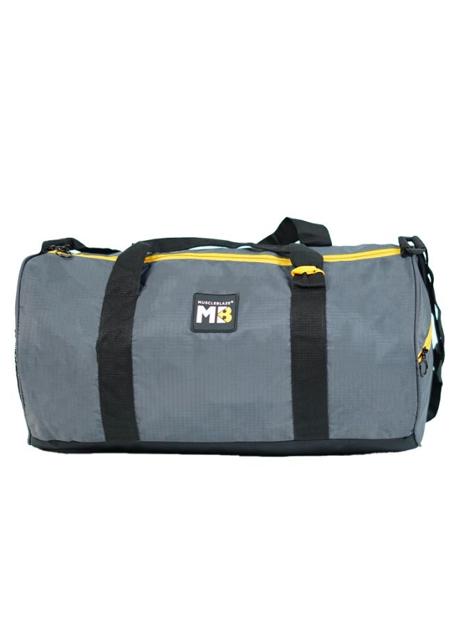 MuscleBlaze Gym Duffle Bag (Grey, 30L) | for Women and Men | Sports Bag - Image 1