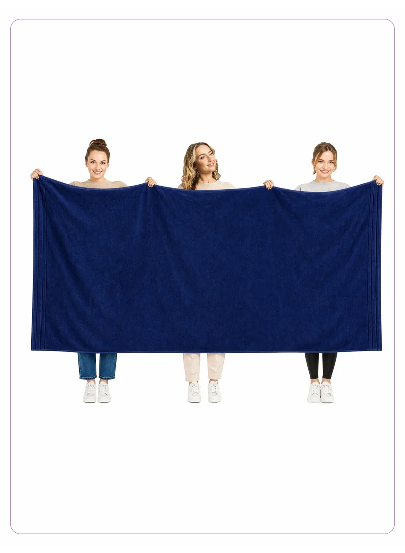 Bath Sheet (1 Piece, 90 X 180 cm) - Microfiber 330 GSM - Ultra Soft & Highly Absorbent Quick Dry Large Bath Towel, Lightweight Solid Bath Sheet for Bathroom, Gym, Spa & Travel.