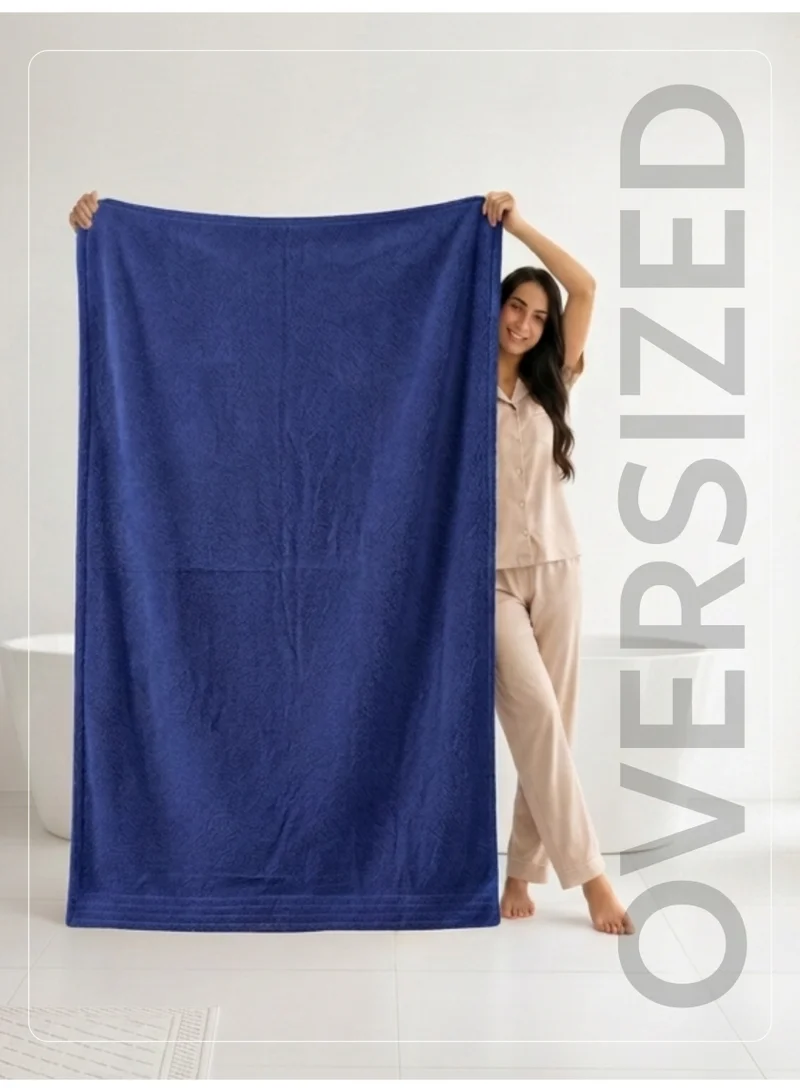 Donetella SOLID - 1Pcs Bath Sheet (1 Piece, 90 X 180 cm) - Microfiber 330 GSM - Ultra Soft & Highly Absorbent Quick Dry Large Bath Towel, Lightweight Solid Bath Sheet for Bathroom, Gym, Spa & Travel.  | Best Price UAE