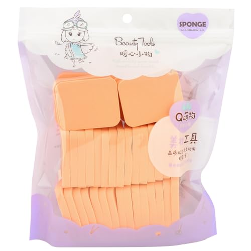 Aturmon 40 PCS Makeup Blenders Sponges Set, Use for Dry and Wet, Perfect for Full Face Curve Blending, Cream, Liquid, Powder Foundation Cosmetics, Latex Free & Soft & Flexible, Square - Image 4
