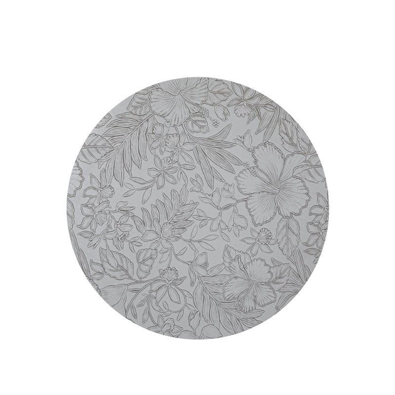 European Style Embossed Leather Placemats, Waterproof Oil-Proof Wash-Free, Hotel Restaurant Western Tableware Mats, Multiple Colors  Available - Image 1