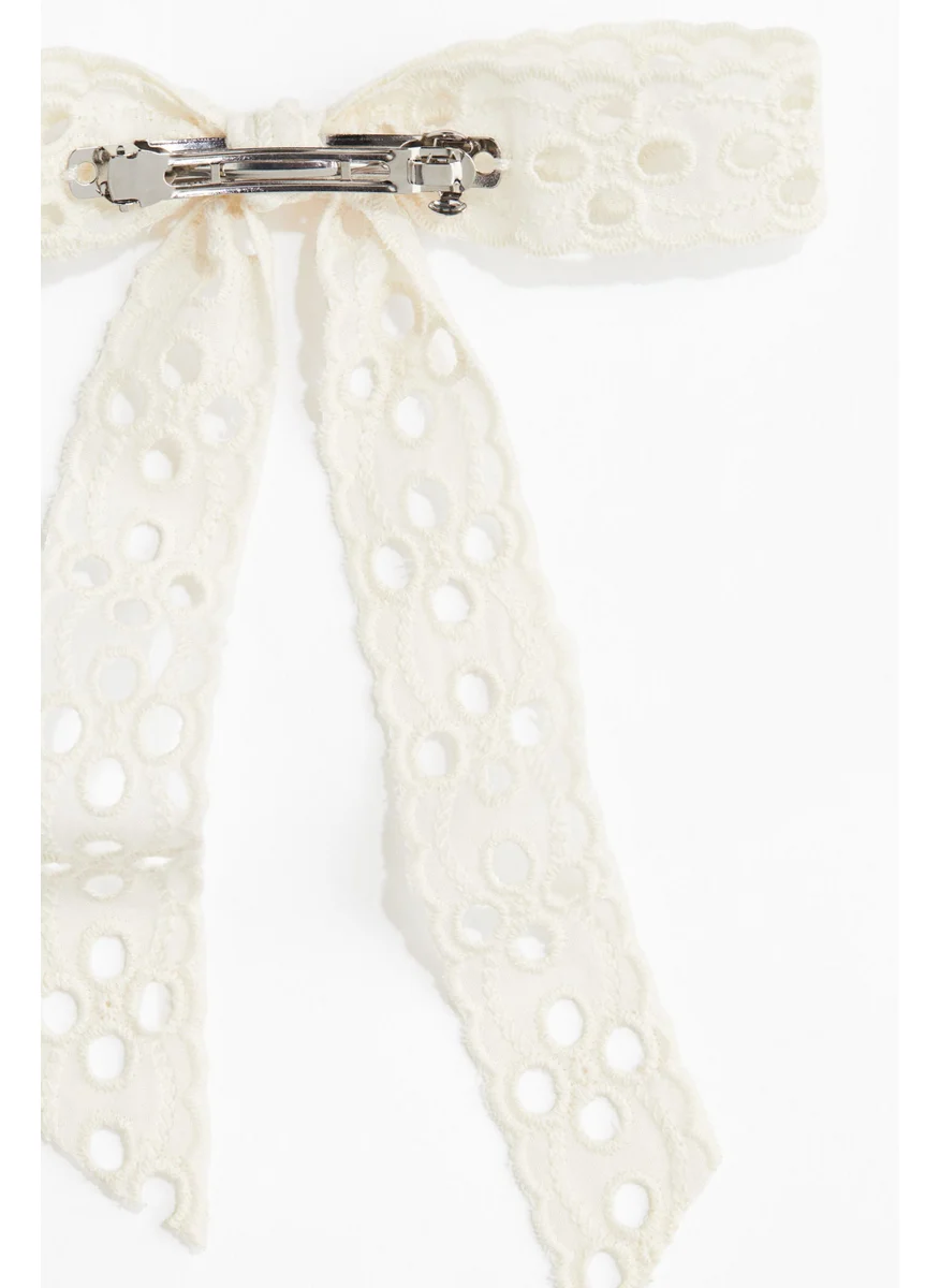 اتش اند ام Broderie Anglaise Bow Hair Clip