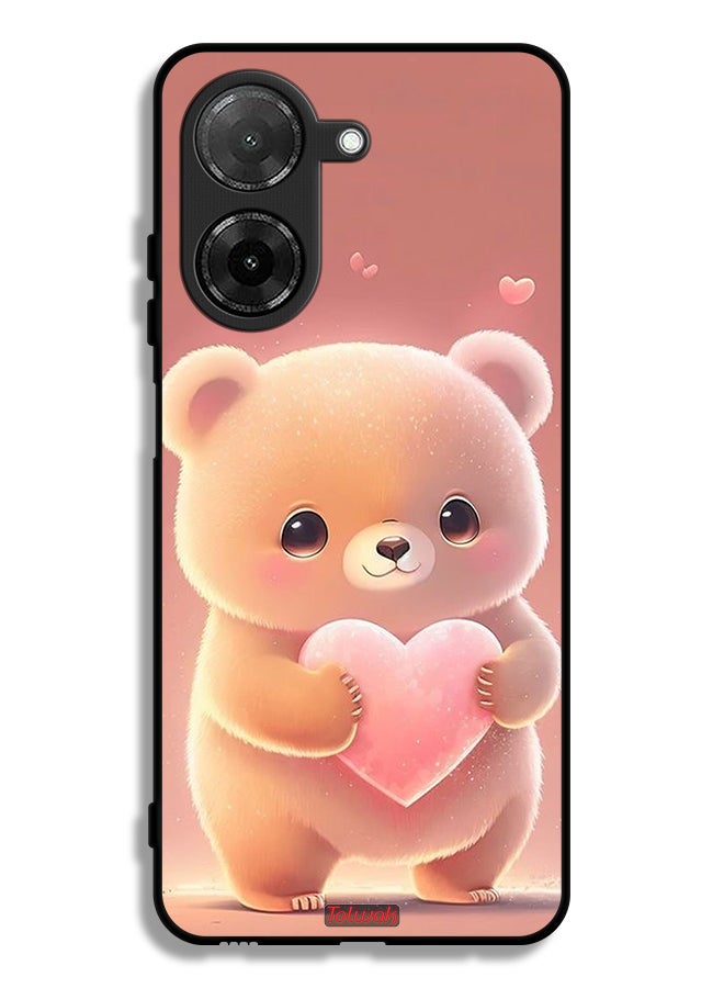 Tolwak Xiaomi Redmi A5 4G Protective Case Cover Cute Little Panda Holding Heart - Image 1