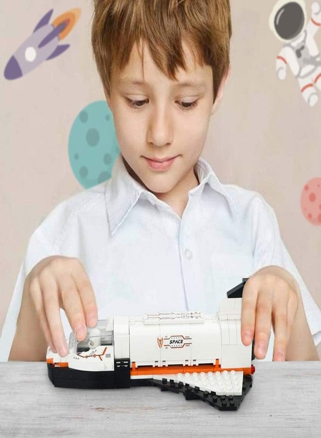 Galaxy Hi-Tech 3 in 1 Future Flyer, Space Station, Fighter Jet Building Brick Set STEM Toy for Kids Educational Construction Kit Set Space Astronaut Theme Blocks and Bricks 168+ Pcs DIY - Image 4