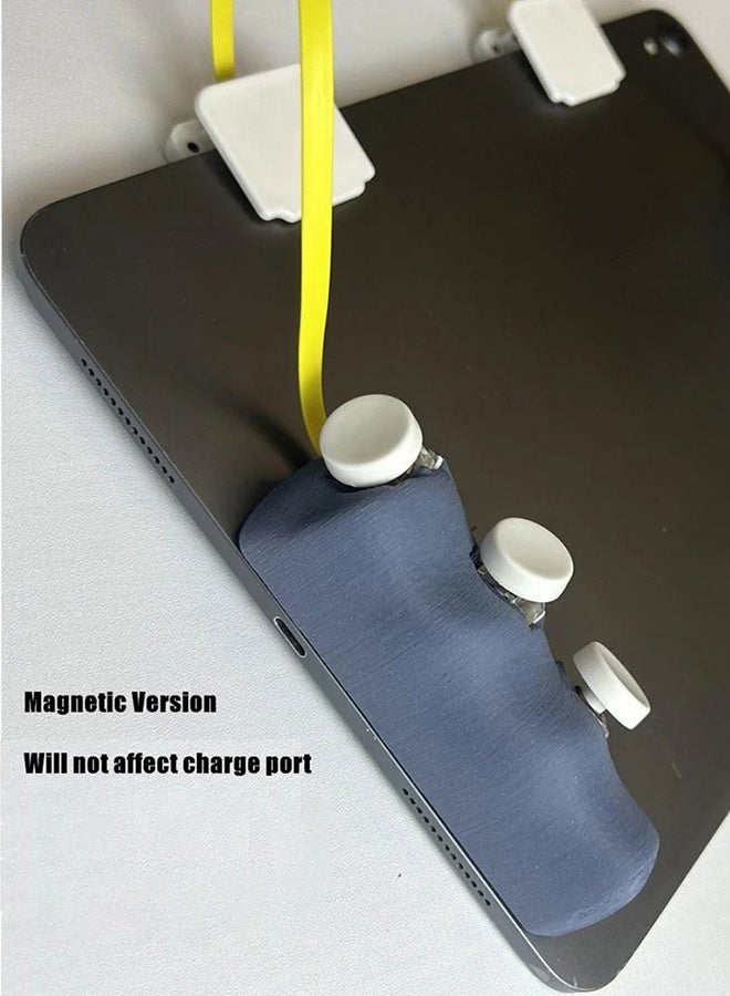 DIY magnetic game controller, gamepad for iPad tablet, 6 buttons,  continuous pulse firing, PUBG trigger for 7.9 inches to 13.4  inches-Blue - Image 5