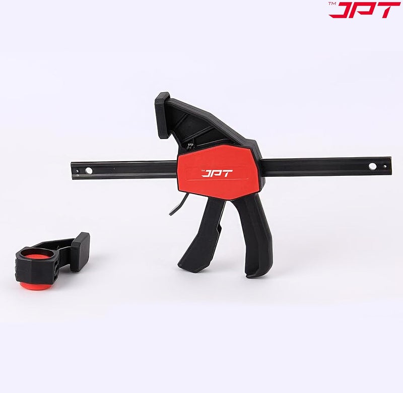 JPT مشابك بار سريعة الإمساك 12 بوصة من سلسلة برو | نطاق تثبيت 150 مم | مشابك خشبية بيد واحدة مع زناد إطلاق سريع | مجموعة مشابك F ثقيلة | قدرة تحمل 155 رطل | النجارة، الأعمال الخشبية، الأعمال اليدوية - Image 2