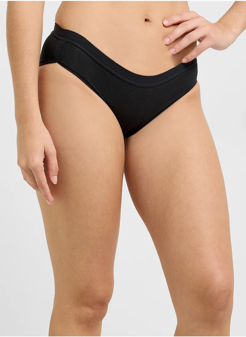 جينجر 3 Pack Hipster Brief With Contrast Band