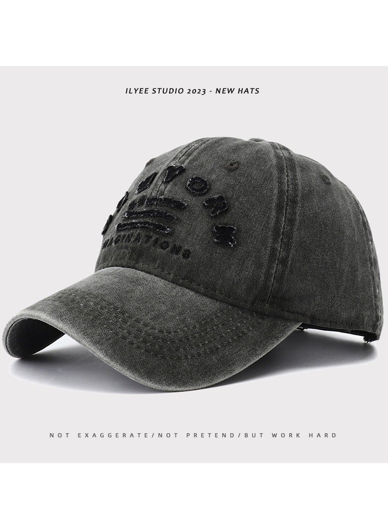 KUYING New Fashion Retro Wash Baseball Hat 