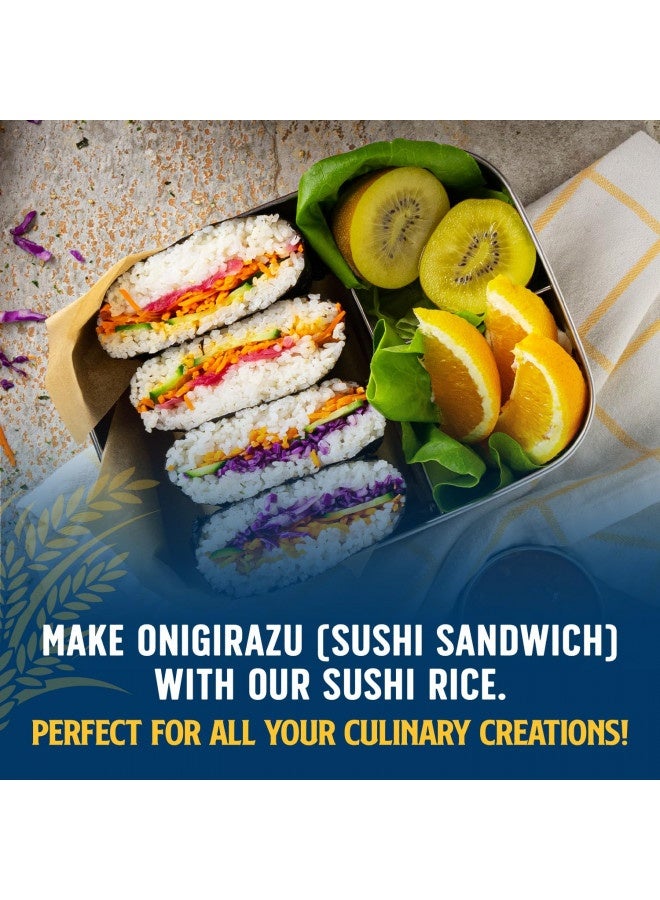 Lundberg Lundberg Family Farms - Organic California Sushi Rice, Japanese Style Short Grain Rice, Perfectly Sticky, Pantry Staple, Non-Gmo, Gluten-Free, Usda Certified Organic, Vegan, Kosher (32 Oz)  - Image 2