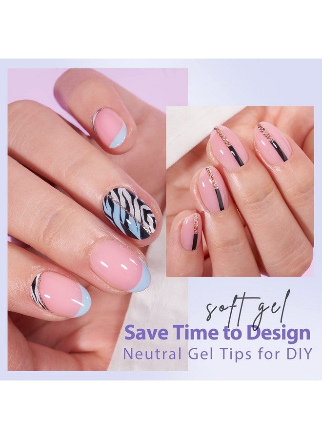 بي تي آرت بوكس أطراف أظافر طبيعية غير لامعة من BTArtbox XCOATTIPS - أظافر لوزي قصيرة جدًا وردية اللون، أظافر جيل ناعمة تدوم طويلًا، أظافر صناعية من الأكريليك قابلة للنقع، ملحقات أظافر صناعية لتزيين الأظافر بنفسك - Image 4