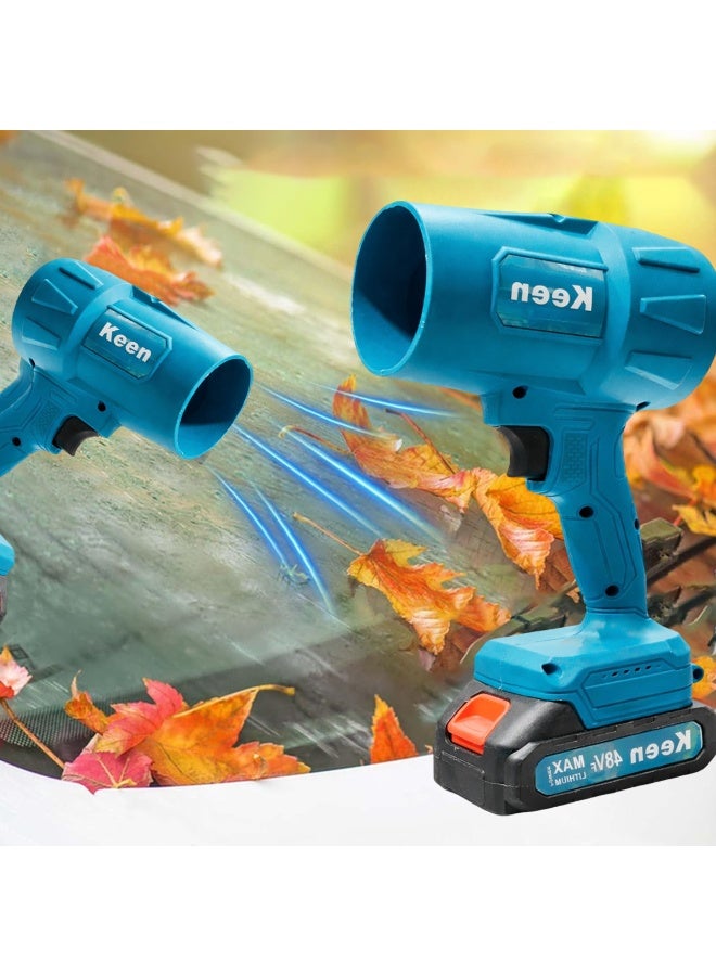 Keen Cordless Handheld Air Blower 48V Lithium Battery Powerful Wind Variable Speed Cleaning Tool - Image 3