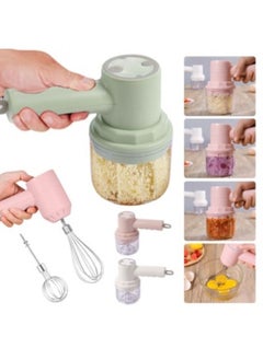 Wireless 3 in 1 Multifunction Chopper Cutter Mixing Cooking Machine Food Processor Green