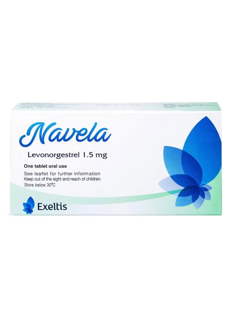 Navela Tablet 1’s | Emergency Contraceptive | Morning After Pill with Levonorgestrel 1.5mg | Prevents Unplanned Pregnancy | Single-Dose Tablet
