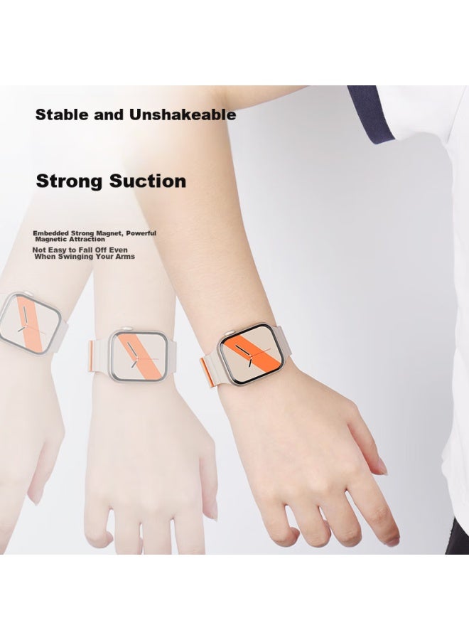 WITGOER Witgoer Watch Band [brand Direct Operation], Compatible With Apple Watch, Magnetic Silicone Strap For Apple Iwatch Ultra 2/s10/9/8/7/6/se, Liquid Soft And Skin-friendly, For Men And Women - Image 4