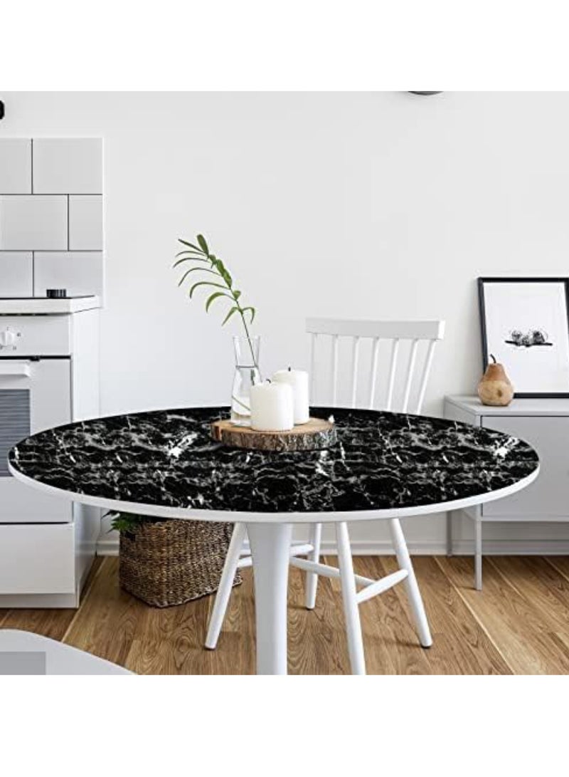 Scrolls Marble Contact Paper, Self Adhesive Wallpaper Waterproof Gloss PVC Vinyl, Oil Proof,Marble Vinyl Paper for Furniture Cover Surface,Countertop,Kitchen,Shelf Liner (40x100cm） (Marble Black) - Image 2
