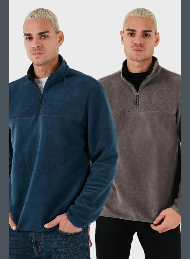 بوراتي بوراتي قطعتان بياقة واقفة مقاومة للوبر رجالي