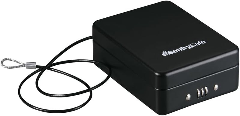 SentrySafe P005C Portable Safe - 0.05 Cubic Feet, Black, Combination Lock - Image 1