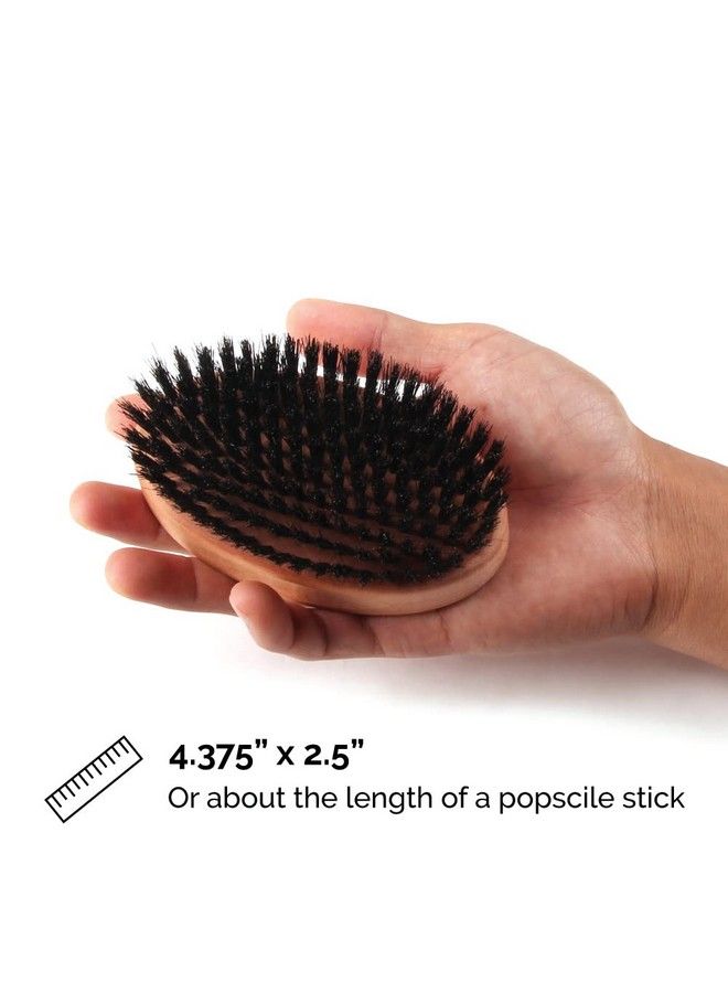 Oval Military Beard Brush Boar Bristle Military Style Beard Brush for Men MADE IN GERMANY (SOFT BRISTLES) Q92