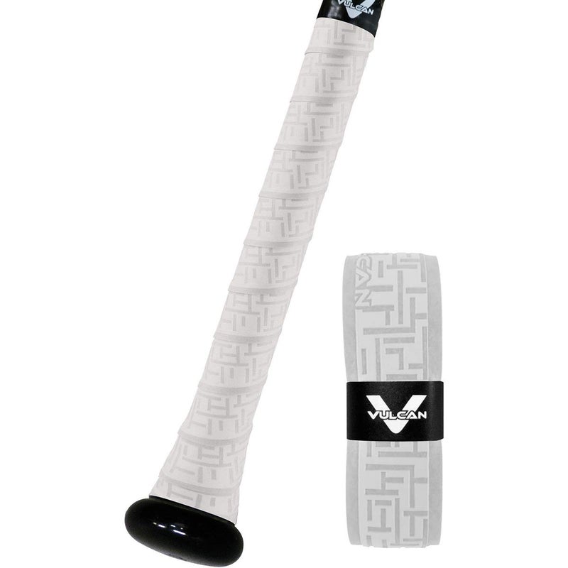 Vulcan | 1.00mm Bat Grip | Baseball/Softball | White - Image 1