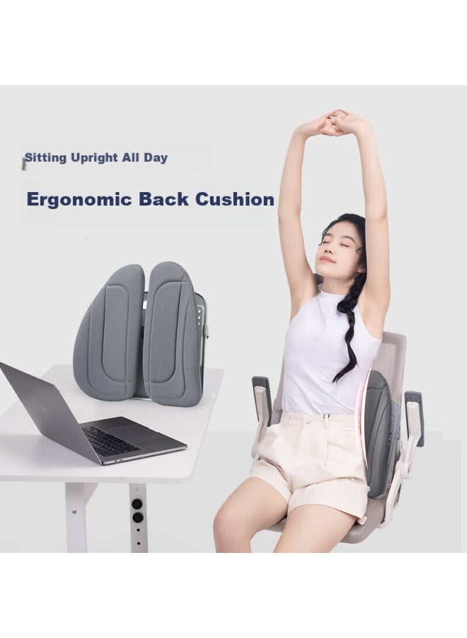Jago Ergonomic Lumbar Support Back Cushion For Office Chair, Memory Foam Backrest Pillow For Back Pain Relief, Adjustable Lumbar Support For Sitting Long Hours - Image 1