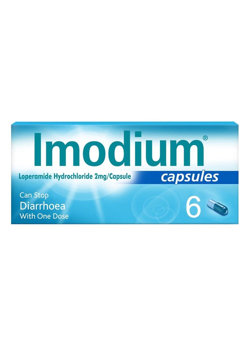 IMODIUM Original 2mg Capsules 6's  - Image 1