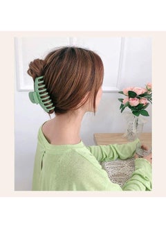Premify 6  Pieces Colorful Hair Claw Clips With 6 Hair Ties Strong Hold Hair Jaw Clamp, Non-Slip Classic Hair Clips For Women Girls Thick Thin Fine Hair  - Image 3