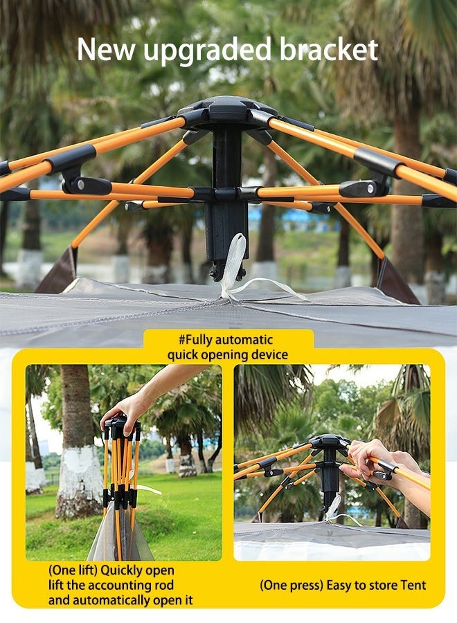 AETHER Family Dome Camping Tent Automatic Open with Rain Cover and UV Sun Block Protection (5 8 Person 320x320x180cm) - Image 4