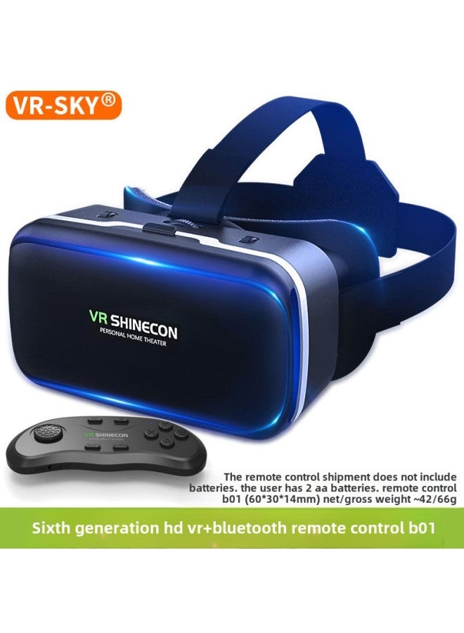 Smart VR Glasses Head Mounted Mobile Virtual Reality Magic Mirror G04 Digital 3D Glasses Gaming Experience With High Resolution-Color:HD VR B01 Bluetooth Remote Control - Image 1