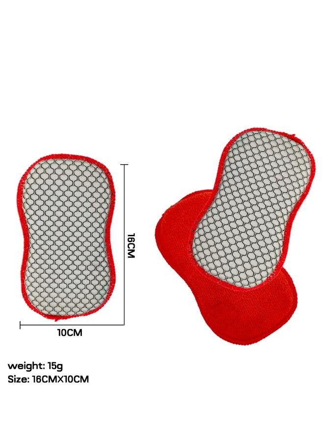 Dr.WESS Auto Beauty Products Double Sided Cleaning Sponge-Red