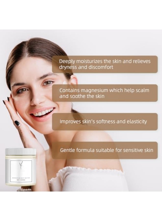 Oasis Momma Oasis Neuropathy Cream，Magnesium Lotion For Neuropathy，Neuropathy Oasis Lotion For Neuropathy Magnesium Body Butter Deeply Moisturizes Skin, Neuropathy Cream Magnesium,Keep Soft Smooth (white). - Image 2