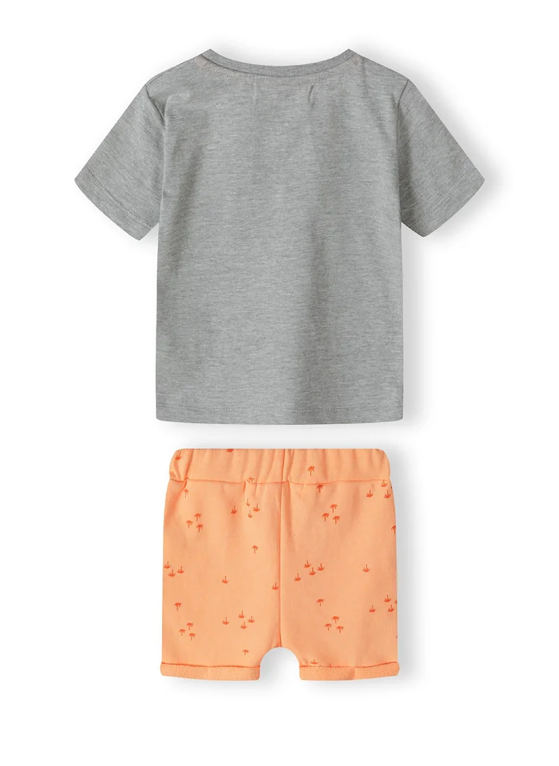 MINOTI Kids T-Shirt And Fleece Short Set