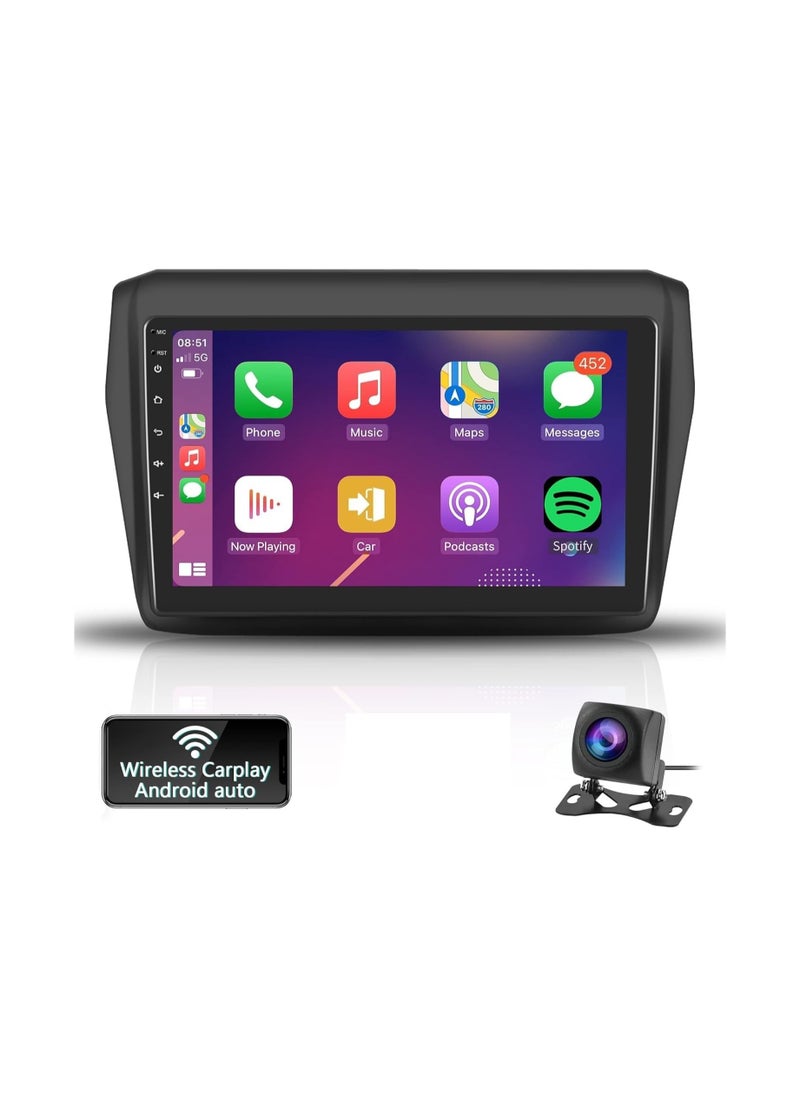 SHEZA STAR Android Car Stereo for Suzuki Swift 2017-2023 2GB RAM 32GB ROM MirrorLink WiFi BT 9 Inch Support Apple Carplay, IPS Touch Screen with AHD Camera Included  - Image 1