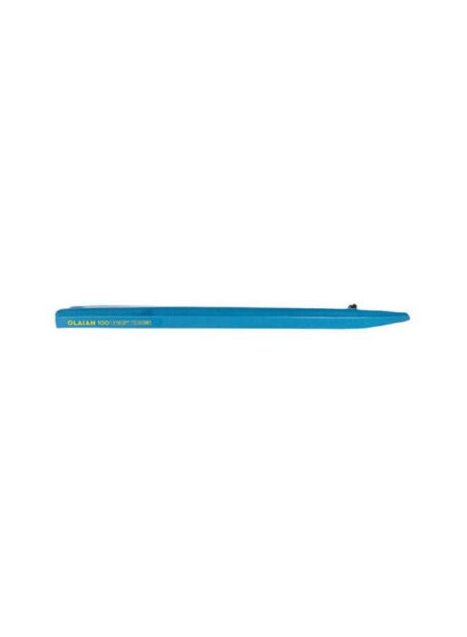 OLAIAN Kids' Bodyboard 100 blue yellow with wrist leash - Image 3